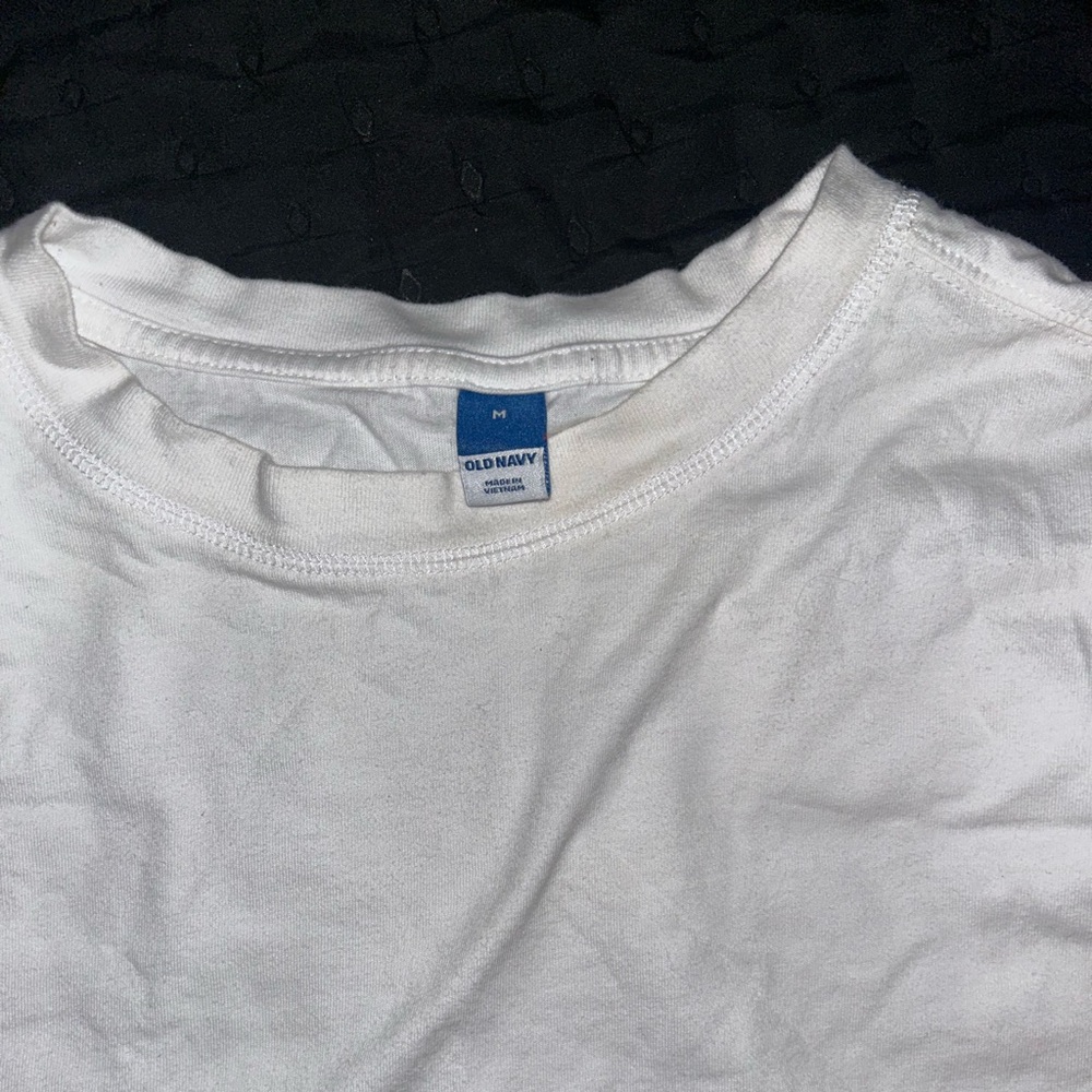 Old Navy White Cropped T-Shirt